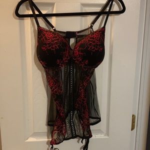 2/$32 Sheer Floral Merrywidow